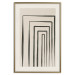 Poster High Colonnade - black lines creating patterns in abstract motif 134355 additionalThumb 20