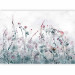 Photo Wallpaper Watercolour meadow - landscape in shades of blue with a composition of plants 134455 additionalThumb 1