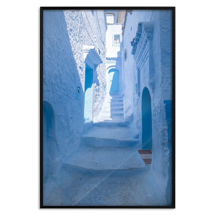 Wall Poster Architecture of Blue - blue stone buildings and stairs in the city 134755 additionalImage 18