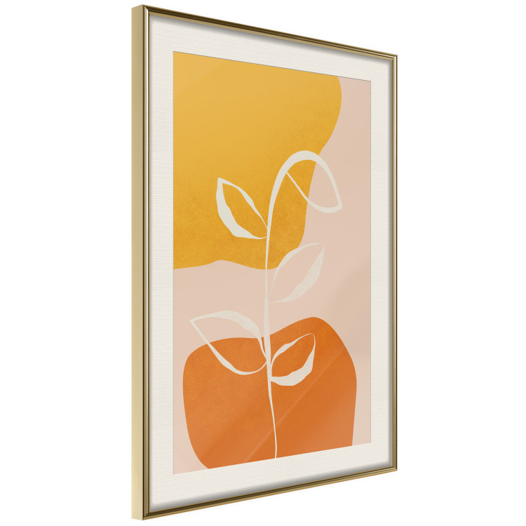 Poster Young Plant - abstract plant on a colorful and pastel background 135655 additionalImage 21