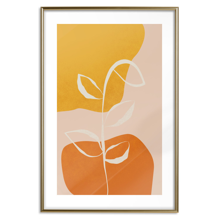 Poster Young Plant - abstract plant on a colorful and pastel background 135655 additionalImage 7