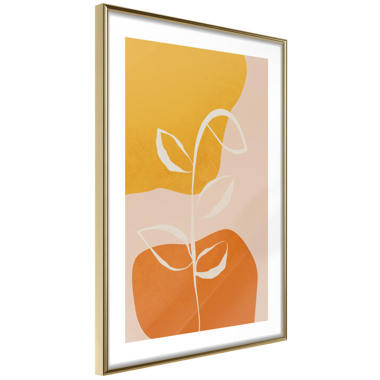 Poster Young Plant - abstract plant on a colorful and pastel background 135655 additionalImage 24