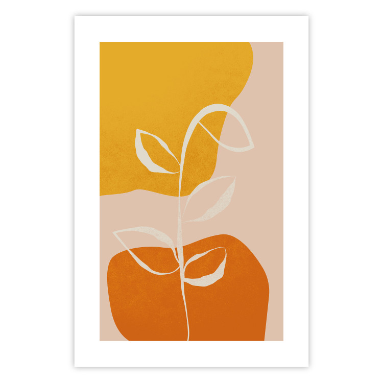 Poster Young Plant - abstract plant on a colorful and pastel background 135655 additionalImage 10