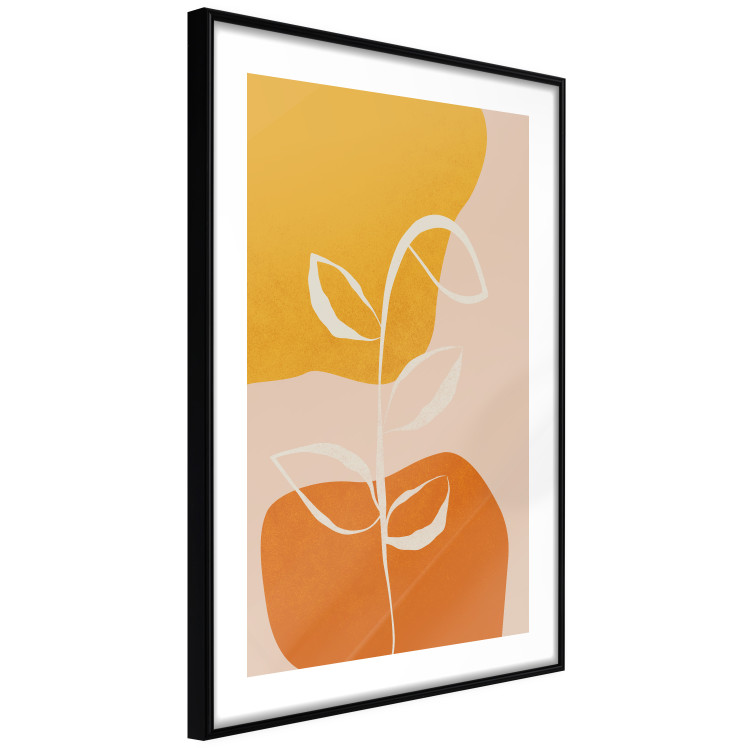 Poster Young Plant - abstract plant on a colorful and pastel background 135655 additionalImage 25
