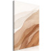 Canvas Art Print Brown-beige Waves - Modern Abstraction in Boho style 135955 additionalThumb 2