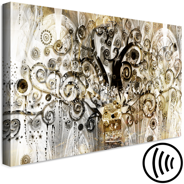 Canvas Art Print Abstract Tree (1-piece) - mosaic in the style of Gustav Klimt 143955 additionalImage 6