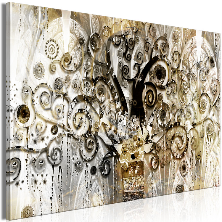 Canvas Art Print Abstract Tree (1-piece) - mosaic in the style of Gustav Klimt 143955 additionalImage 2