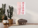 Canvas Print City Neons (1-piece) - pink Miami sign against a tall palm tree 144355 additionalThumb 3