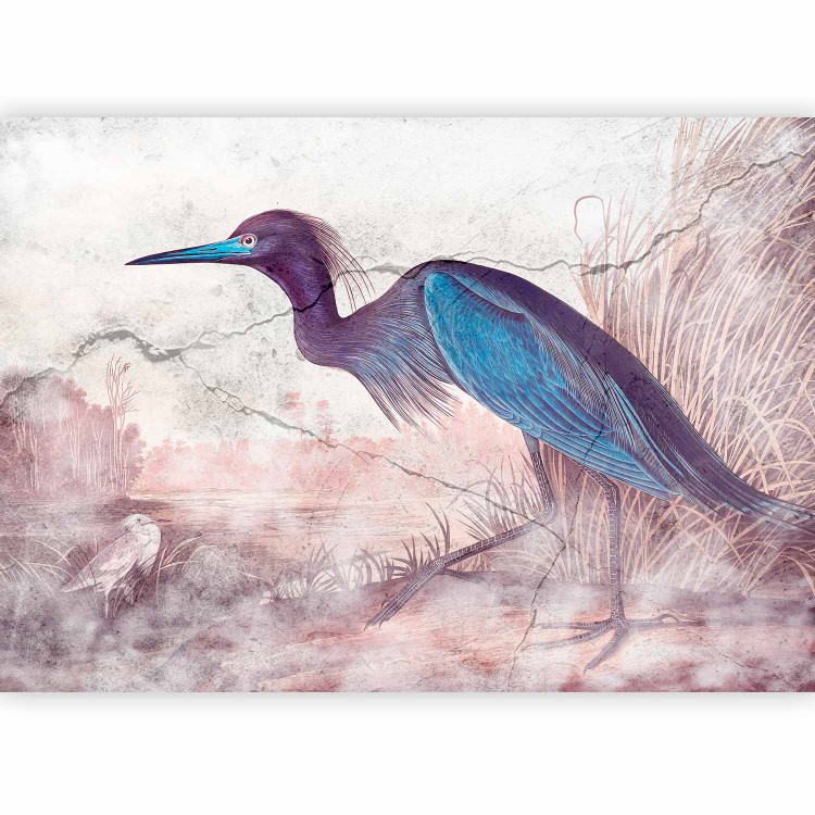 Wall Mural Blue crane - engraving of a bird by John James Audubon 144655 additionalImage 1