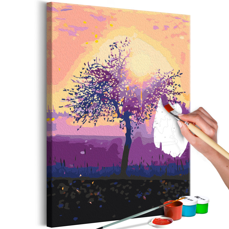 Paint by number Creamy Morning - Purple Sky Against the Backdrop of Sunrise 145155 additionalImage 4