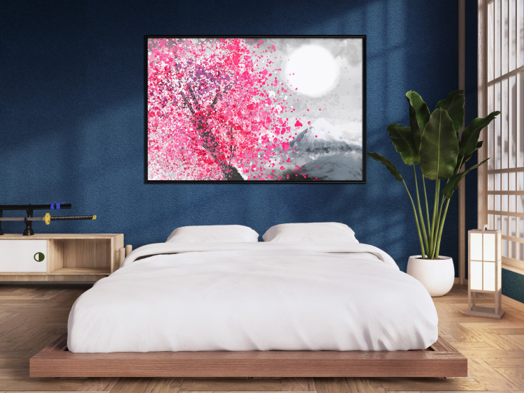 Wall Poster Japanese Views - Landscape With Mount Fuji and a Pink Tree  145755 additionalImage 9