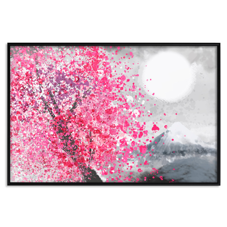 Wall Poster Japanese Views - Landscape With Mount Fuji and a Pink Tree  145755 additionalImage 16