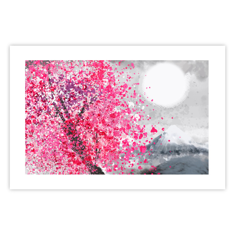 Wall Poster Japanese Views - Landscape With Mount Fuji and a Pink Tree  145755 additionalImage 18