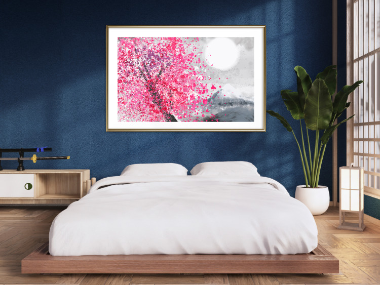 Wall Poster Japanese Views - Landscape With Mount Fuji and a Pink Tree  145755 additionalImage 15