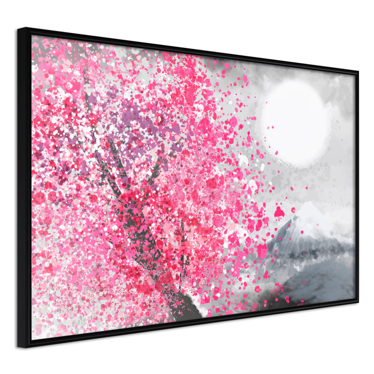 Wall Poster Japanese Views - Landscape With Mount Fuji and a Pink Tree  145755 additionalImage 4