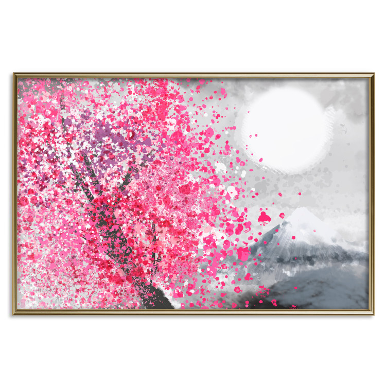 Wall Poster Japanese Views - Landscape With Mount Fuji and a Pink Tree  145755 additionalImage 20