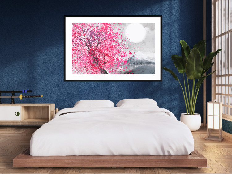 Wall Poster Japanese Views - Landscape With Mount Fuji and a Pink Tree  145755 additionalImage 13
