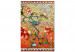 Paint by number Orange Nature - Colorful Stained Glass Window With Birds and Magnolia Bush 148455 additionalThumb 5