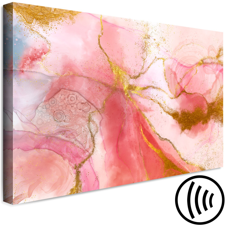 Canvas Print Pink Fantasy (1-piece) - unique watercolor-painted abstraction 148955 additionalImage 6