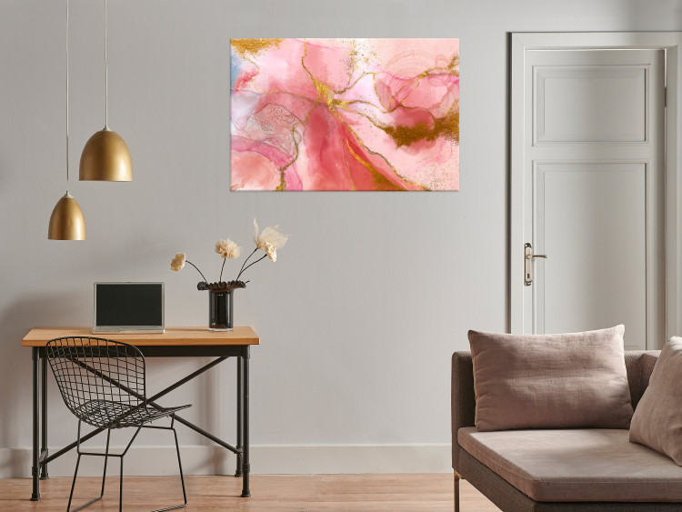 Canvas Print Pink Fantasy (1-piece) - unique watercolor-painted abstraction 148955 additionalImage 3
