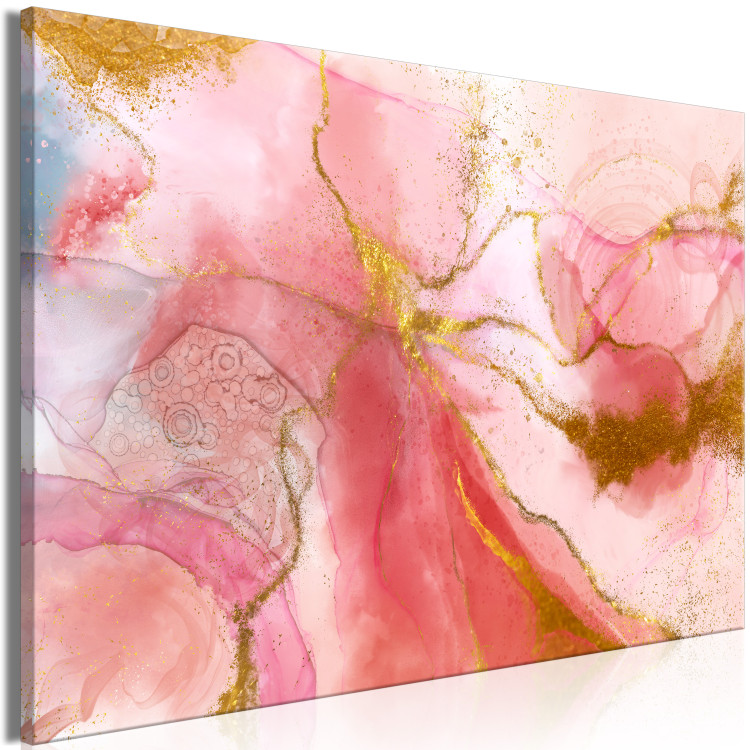 Canvas Print Pink Fantasy (1-piece) - unique watercolor-painted abstraction 148955 additionalImage 2
