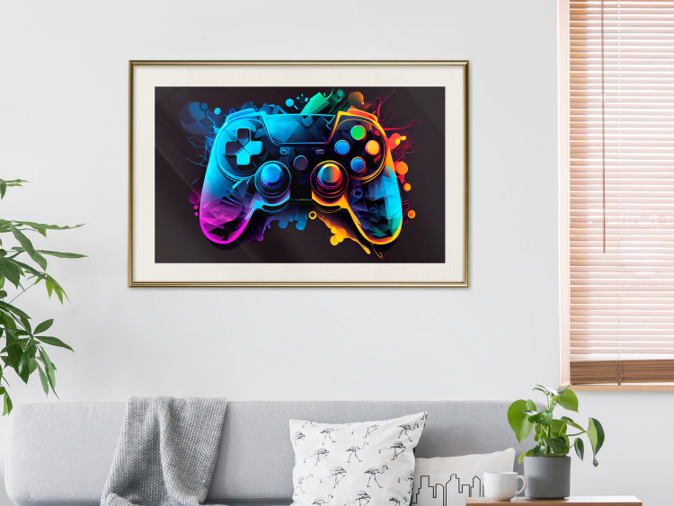 Poster Colorful Controller - A Multi-Colored Design for the Player’s Room 150655 additionalImage 17