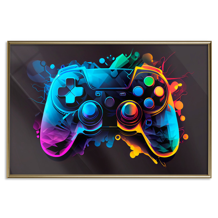 Poster Colorful Controller - A Multi-Colored Design for the Player’s Room 150655 additionalImage 22
