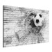 Canvas Print Dynamics of Soccer - A Speeding Ball Hitting a Brick Wall 151255 additionalThumb 2