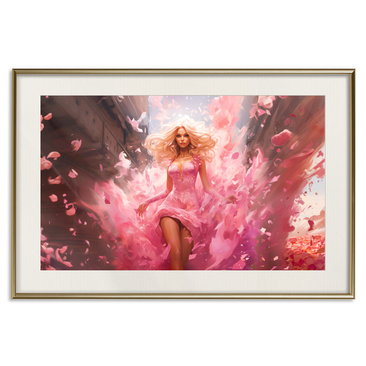 Wall Poster A Burst of Pink - Barbie Walking Through the City in an Amazing Dress 151555 additionalImage 23