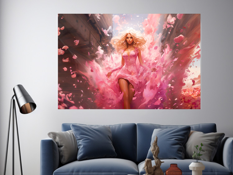 Wall Poster A Burst of Pink - Barbie Walking Through the City in an Amazing Dress 151555 additionalImage 13