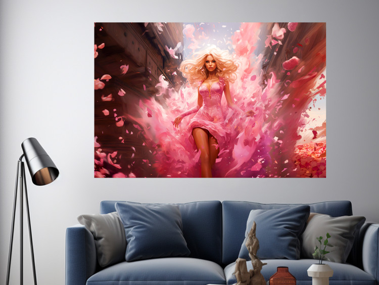 Wall Poster A Burst of Pink - Barbie Walking Through the City in an Amazing Dress 151555 additionalImage 6