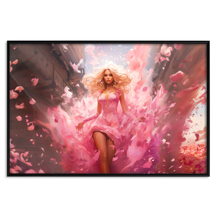 Wall Poster A Burst of Pink - Barbie Walking Through the City in an Amazing Dress 151555 additionalImage 19