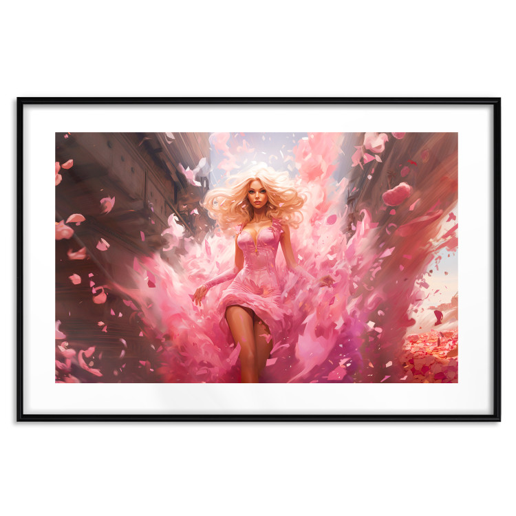 Wall Poster A Burst of Pink - Barbie Walking Through the City in an Amazing Dress 151555 additionalImage 18