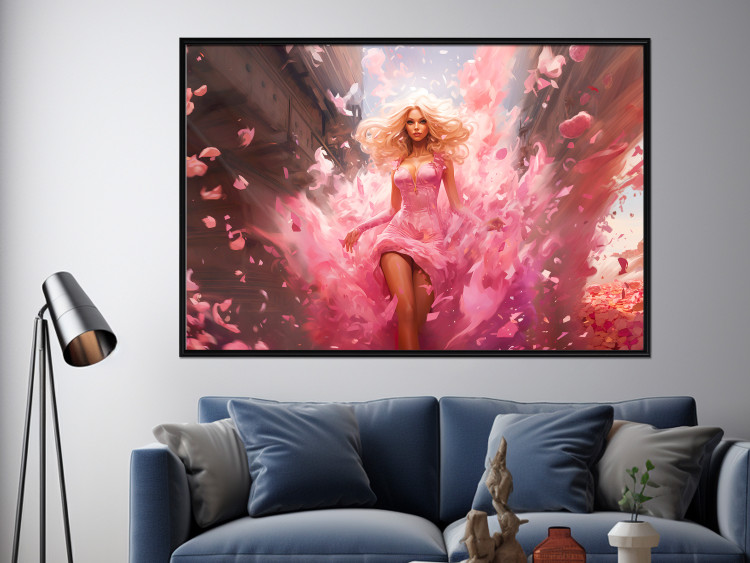 Wall Poster A Burst of Pink - Barbie Walking Through the City in an Amazing Dress 151555 additionalImage 12