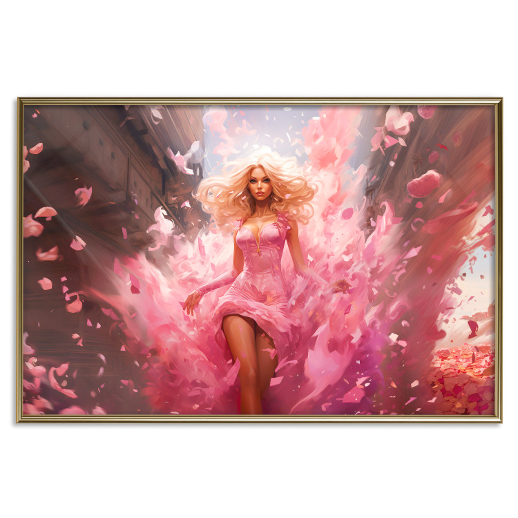 Wall Poster A Burst of Pink - Barbie Walking Through the City in an Amazing Dress 151555 additionalImage 24