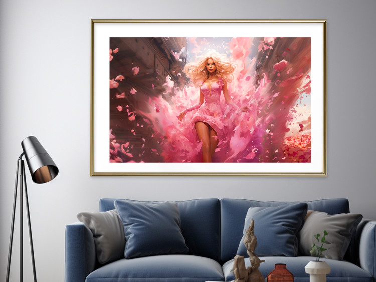 Wall Poster A Burst of Pink - Barbie Walking Through the City in an Amazing Dress 151555 additionalImage 14