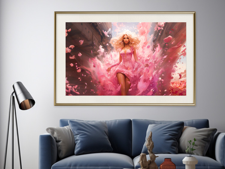 Wall Poster A Burst of Pink - Barbie Walking Through the City in an Amazing Dress 151555 additionalImage 21