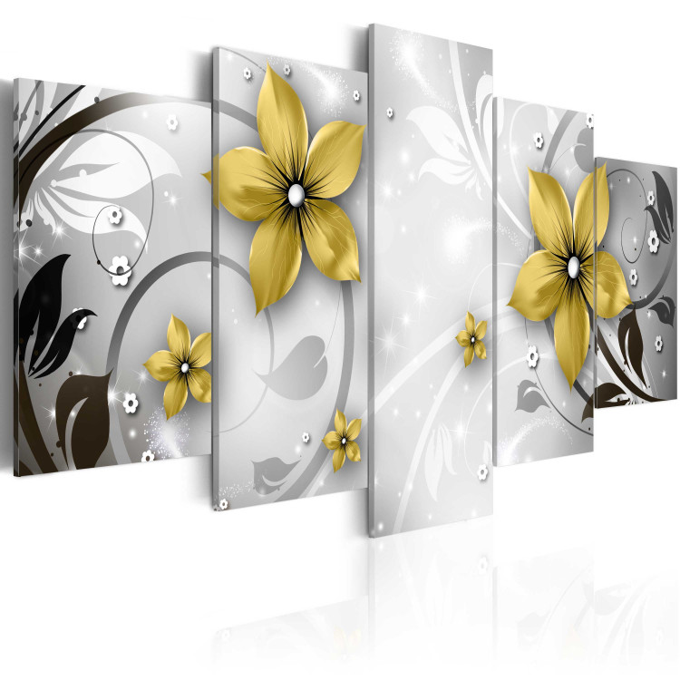 Canvas Print Amber flowers 50055 additionalImage 2