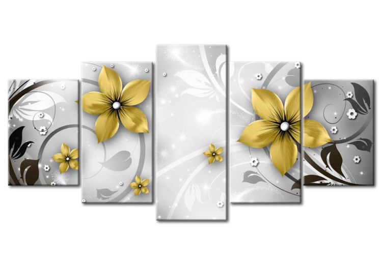 Canvas Print Amber flowers 50055