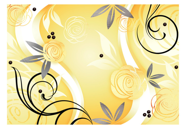 Wall Mural Yellow roses 97155 additionalImage 1