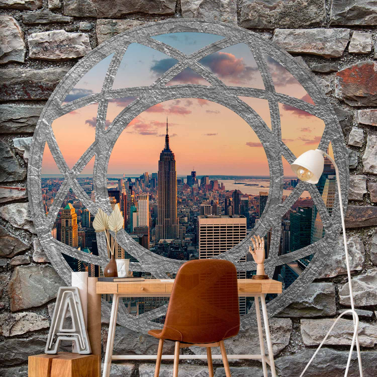 Wall Mural Architecture in New York - view through a window from behind a walled wall 97255 additionalImage 4