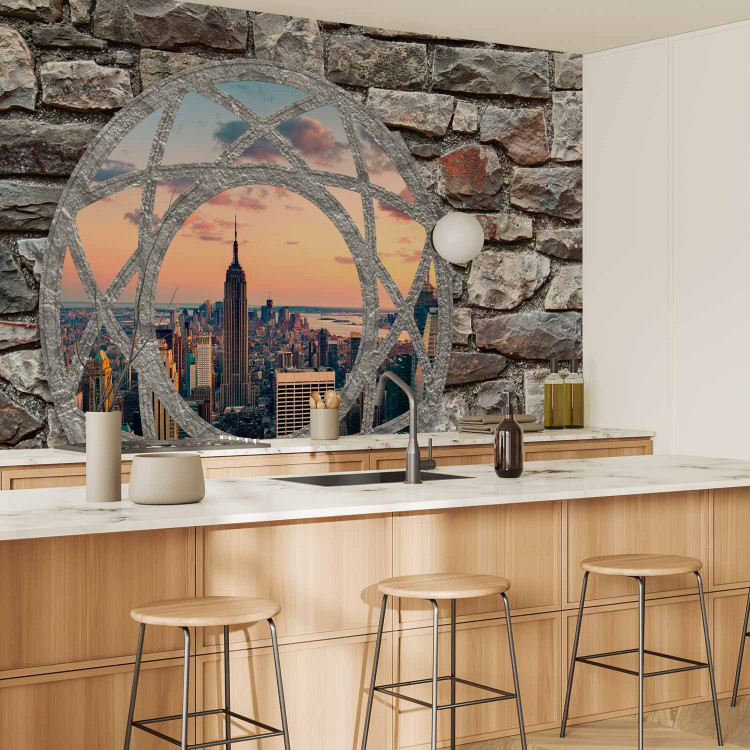 Wall Mural Architecture in New York - view through a window from behind a walled wall 97255 additionalImage 7