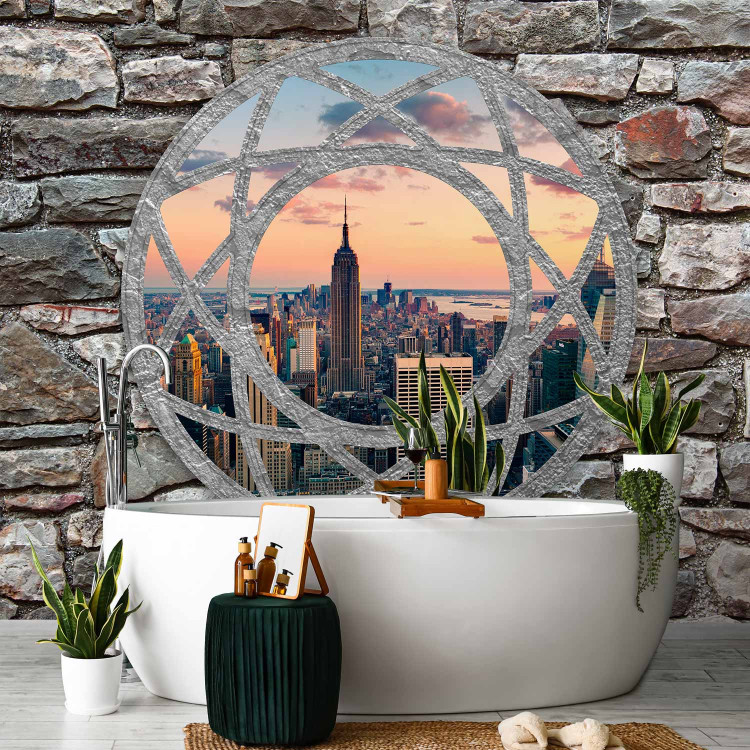 Wall Mural Architecture in New York - view through a window from behind a walled wall 97255 additionalImage 8