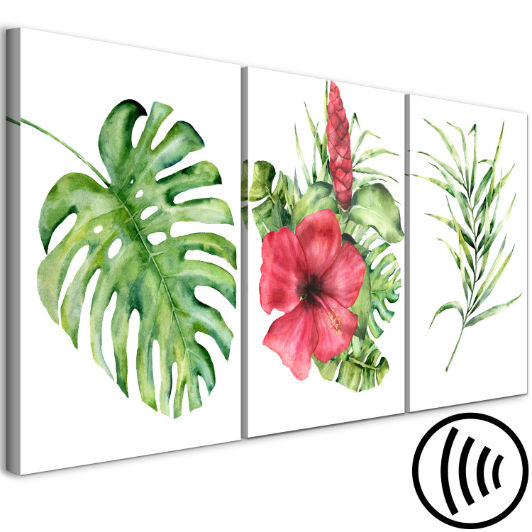 Canvas Print Red Hibiscus (3 Parts) 108565 additionalImage 6