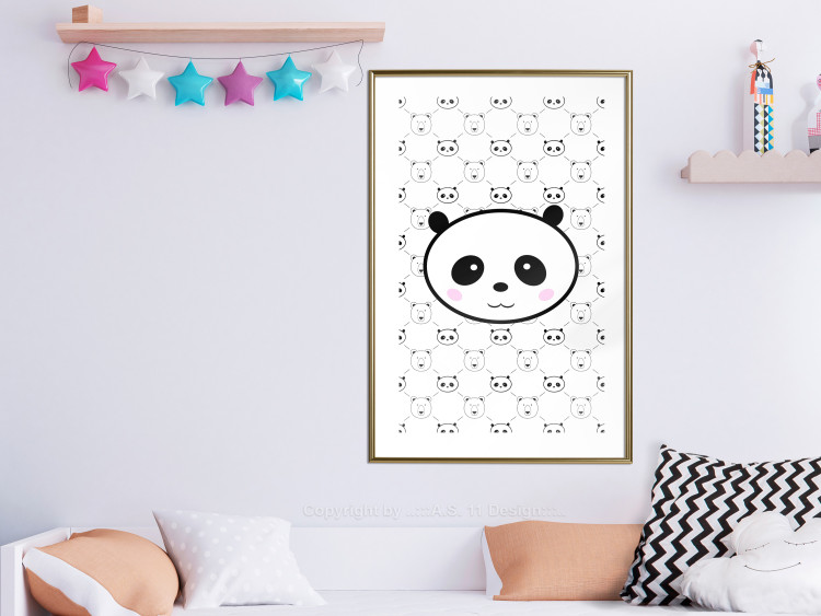 Wall Poster Pandas and Bears - fun black and white animal composition 114565 additionalImage 13