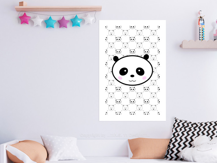 Wall Poster Pandas and Bears - fun black and white animal composition 114565 additionalImage 2