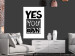 Wall Poster Yes you can - black and white composition with texts on a patterned background 116365 additionalThumb 2