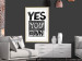 Wall Poster Yes you can - black and white composition with texts on a patterned background 116365 additionalThumb 21