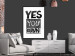 Wall Poster Yes you can - black and white composition with texts on a patterned background 116365 additionalThumb 6