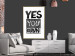 Wall Poster Yes you can - black and white composition with texts on a patterned background 116365 additionalThumb 13